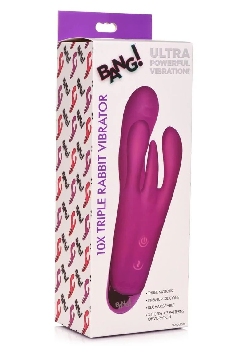 Bang! Triple Rabbit Silicone Vibrator - Image 6