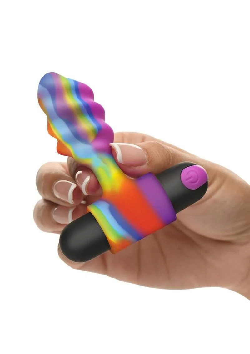 Bang Vibrating Rainbow Butt Plug Silicone Rechargeable - Image 4
