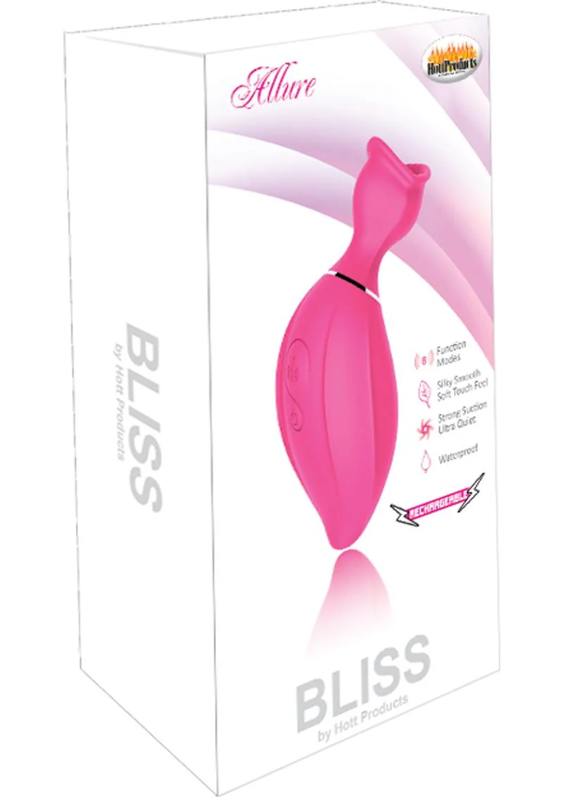 Bliss Allure Silicone Rechargeable Clitoral Suction Vibrator Waterproof - Image 2