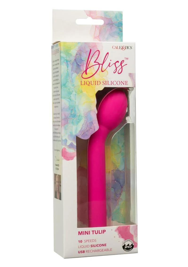 Bliss Liquid Silicone Mini Tulip Rechargeable G-Spot Vibrator - Image 2