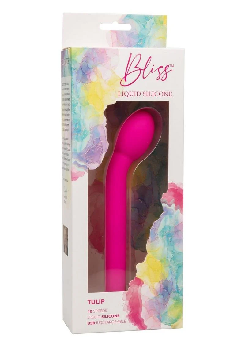 Bliss Liquid Silicone Rechargeable Tulip Vibrator - Image 2