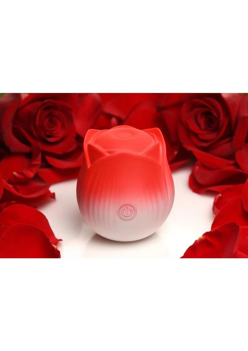Bloomgasm Pulsing Petals Throbbing Silicone Rechargeable Rose Stimulator - Image 4