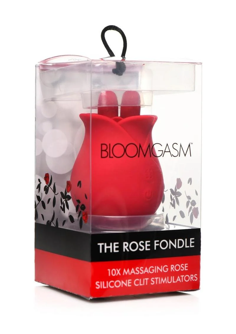 Bloomgasm The Rose Fondle 10x Silicone Rechargeable Massaging Rose Clit Stimulator - Image 2