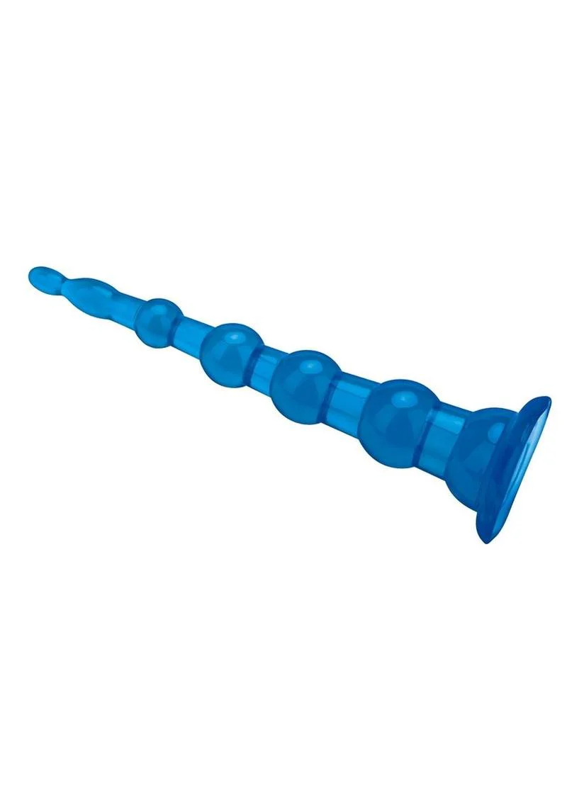 Blue Line Anal Beads with Suction Cup - Image 6