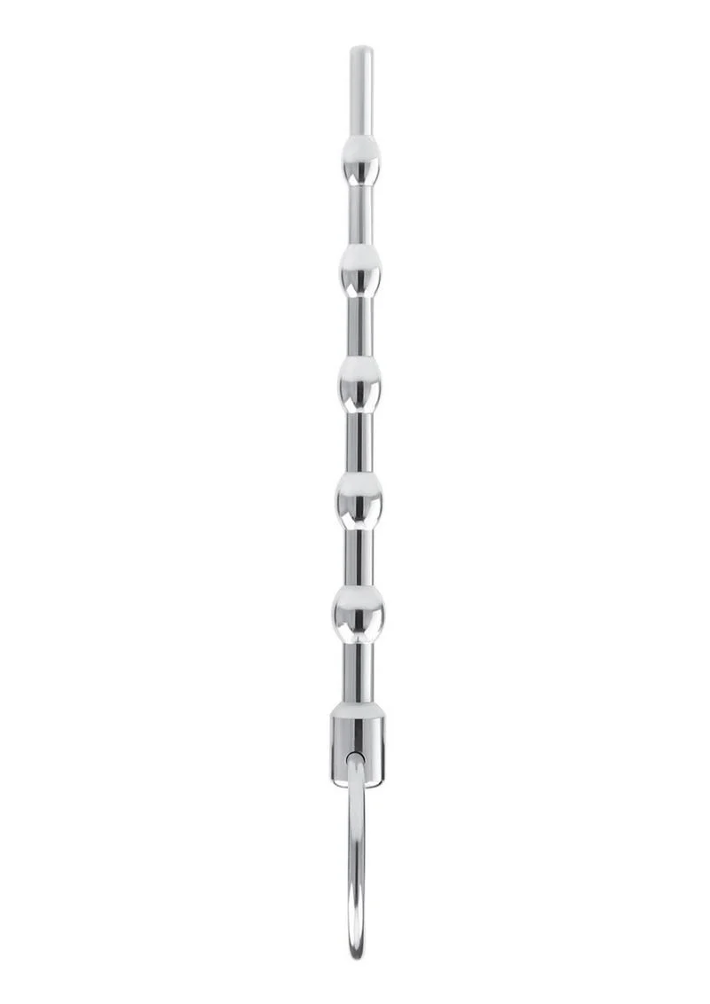 Blue Line Beaded Urethral Sound 4.5in - Stainless - Image 3