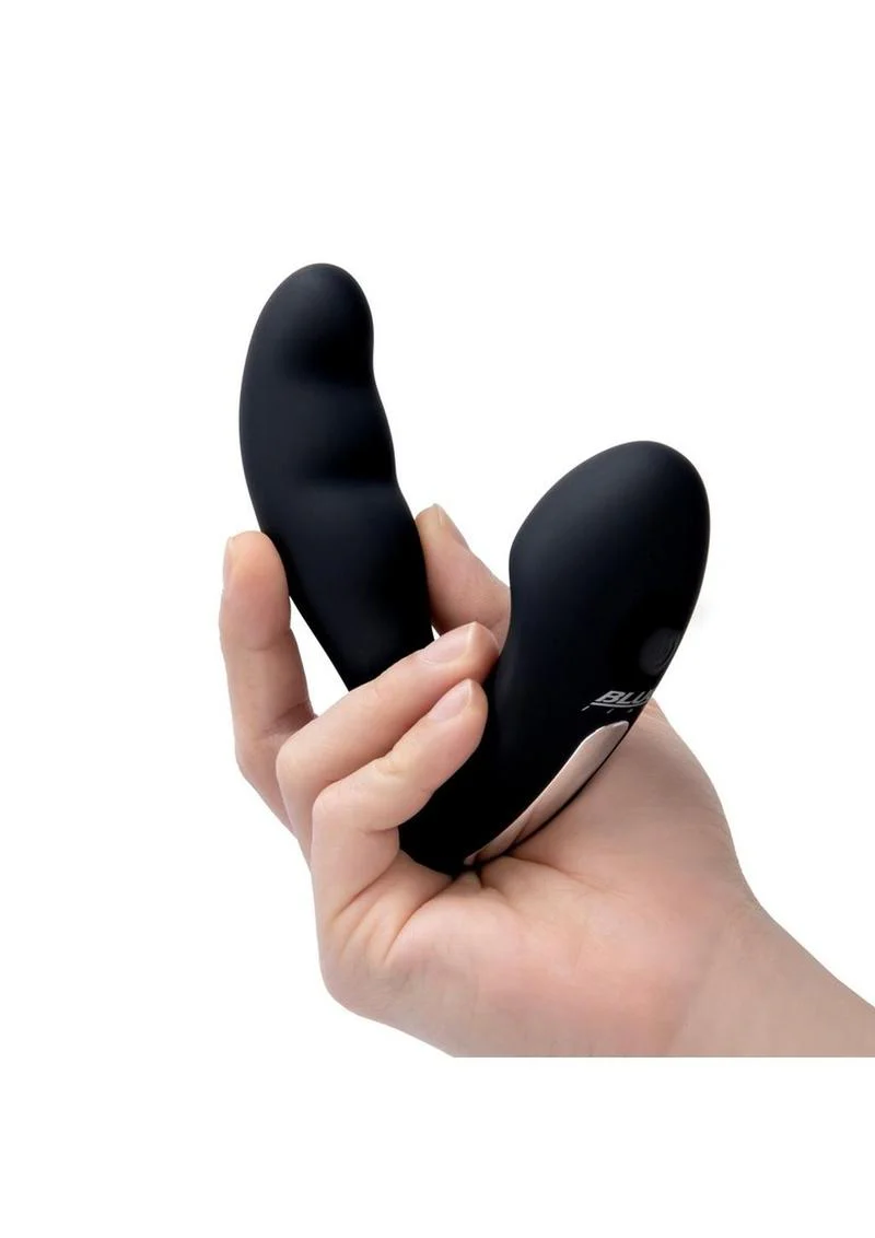 Blue Line Prober Silicone Rechargeable Dual Vibrating Remote Controlled Prostate Stimulator - Image 3