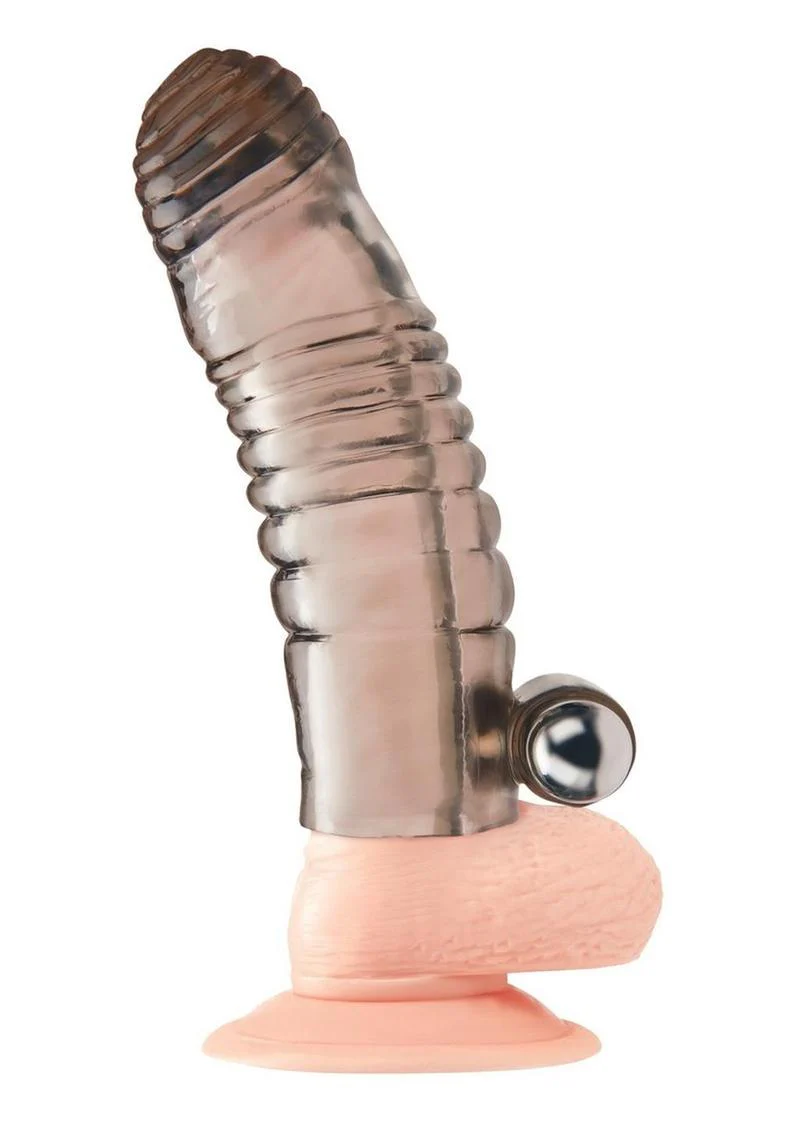 Blue Line Vibrating Penis Enhancing Sleeve Extension - Image 3