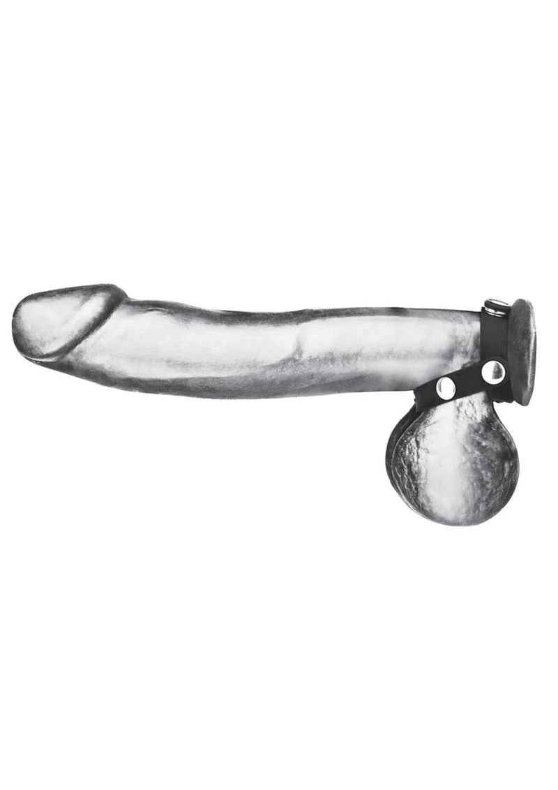 Blueline Silicone T-Style Cock Ring with Ball Divider - Image 3
