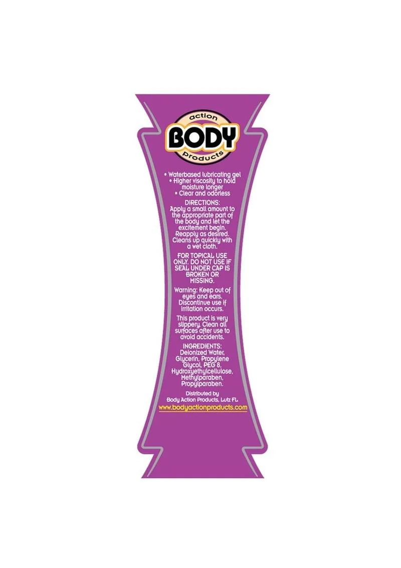 Body Action Supreme Gel Water Based Lubricant - Image 5