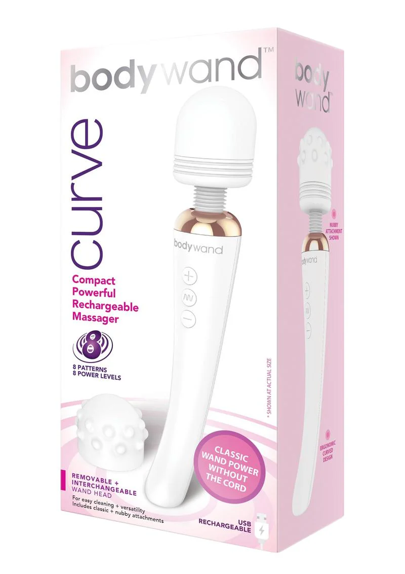 Bodywand Curve Rechargeable Silicone Wand Massager - Image 3