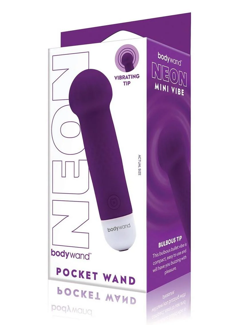 Bodywand Mini Pocket Wand Neon Prp - Image 3