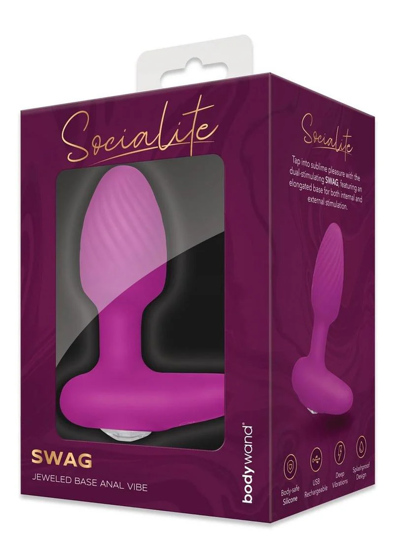 Bodywand Socialite Swag Rechargeable Silicone P-Spot Vibrator - Image 2