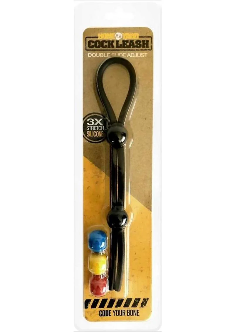 Boneyard Double Slide Cock Leash 3x Stretch Silicone - Image 2