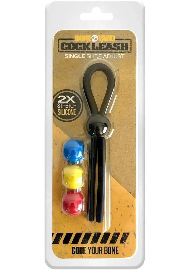 Boneyard Single Slide Cock Leash 2x Stretch Silicone - Image 2