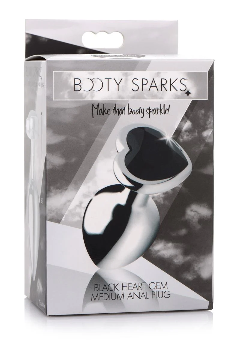 Booty Sparks Gemstones Black Heart Anal Plug - Image 6