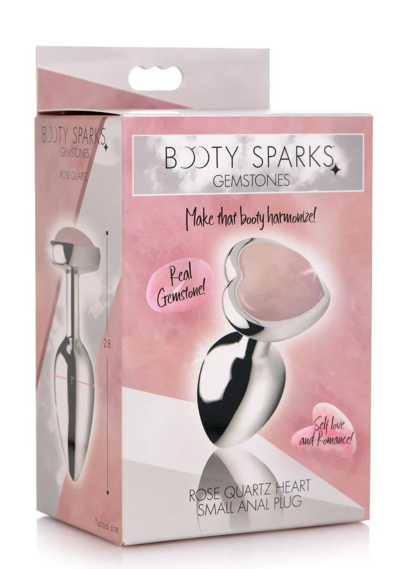 Booty Sparks Gemstones Rose Quartz Heart Anal Plug - Image 5