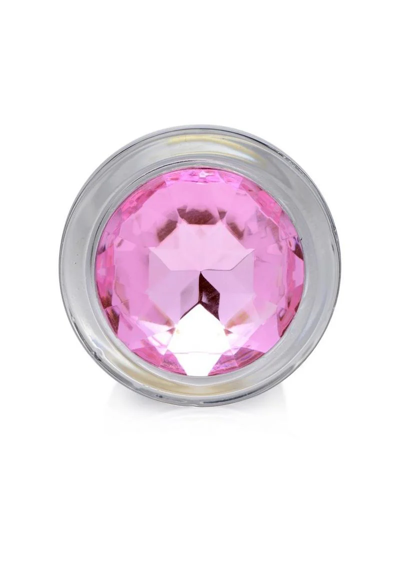 Booty Sparks Pink Gem Glass Anal Plug - Image 11