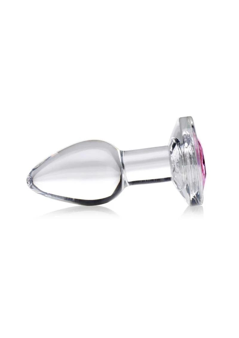 Booty Sparks Pink Gem Glass Anal Plug - Image 12