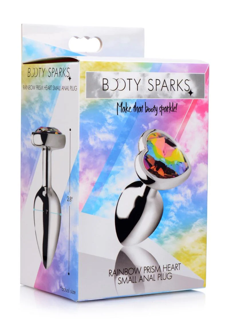Booty Sparks Rainbow Prism Heart Anal Plug - Image 6