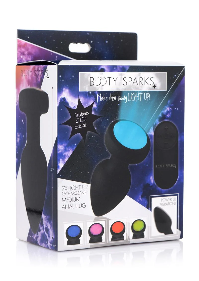 Booty Sparks Silicone Vibrating Led Plug - Image 7