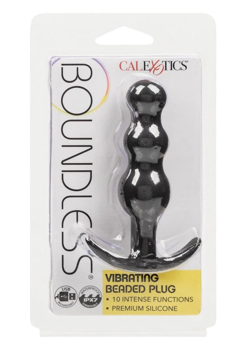 Boundless Vibrating Beaded Plug Rechargeable Silicone Anal Plug - Image 2