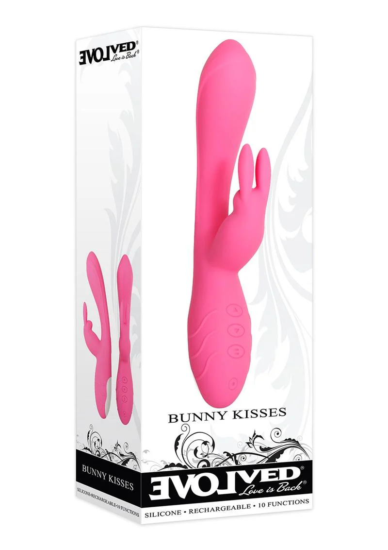 Bunny Kisses Rechargeable Silicone Rabbit Vibrator - Image 2