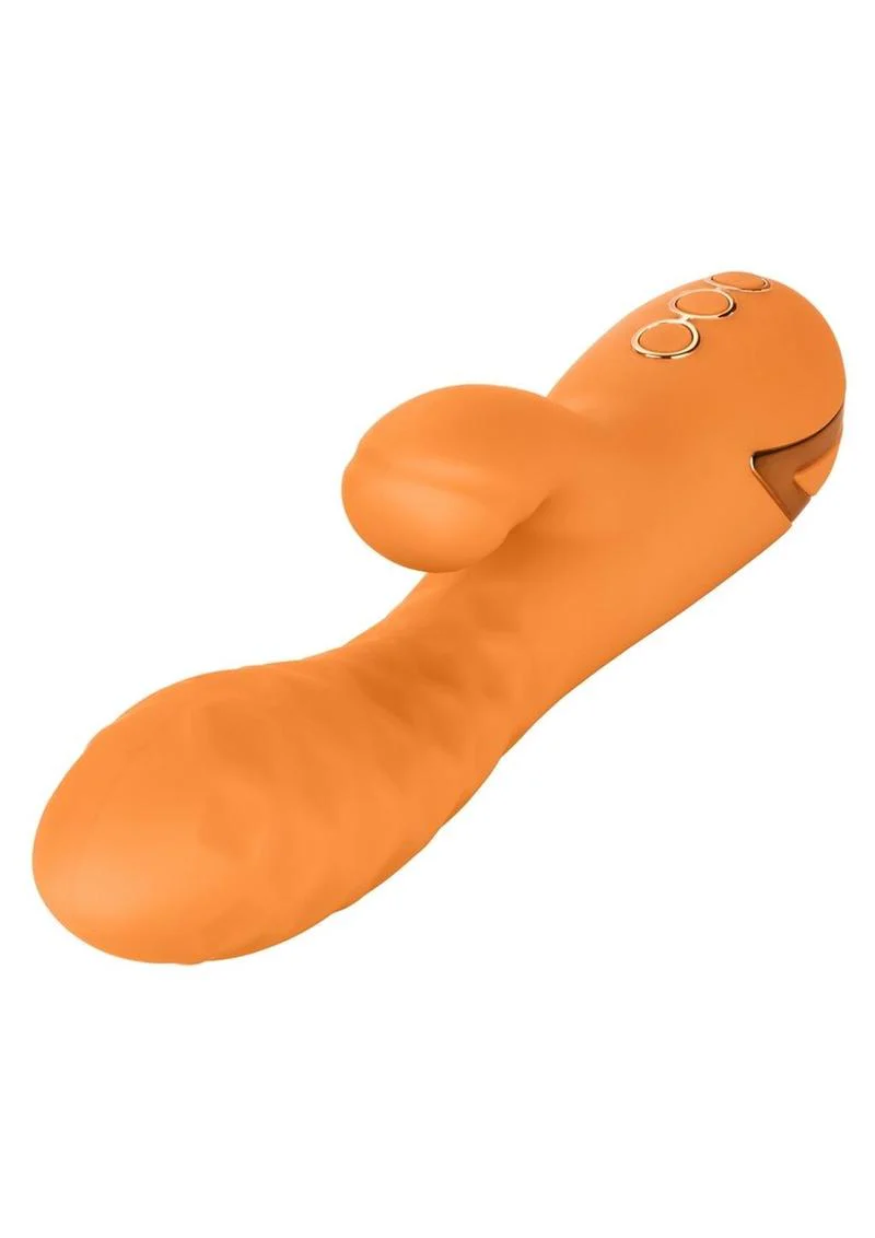 California Dreaming Newport Beach Babe Rechargeable Silicone Thumping Vibrator - Image 3