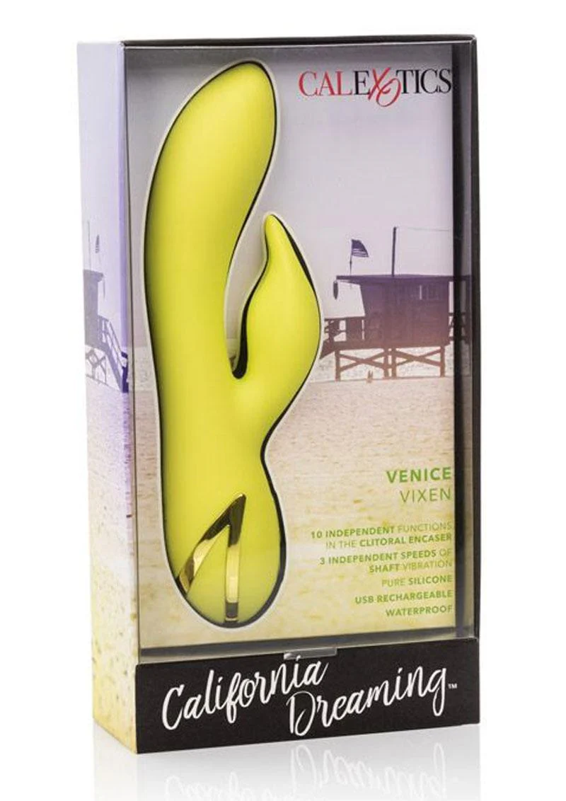 California Dreaming Venice Vixen Silicone USB Rechargeable Multifunction Vibrator Waterproof - Image 2