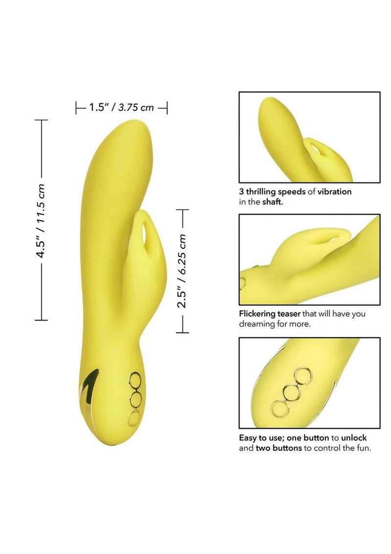California Dreaming Venice Vixen Silicone USB Rechargeable Multifunction Vibrator Waterproof - Image 4