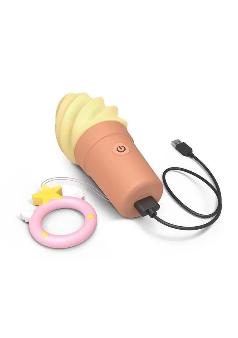 Cand'ice Rechargeable Silicone Clitoral Stimulator - Vanilla Pop - Image 3