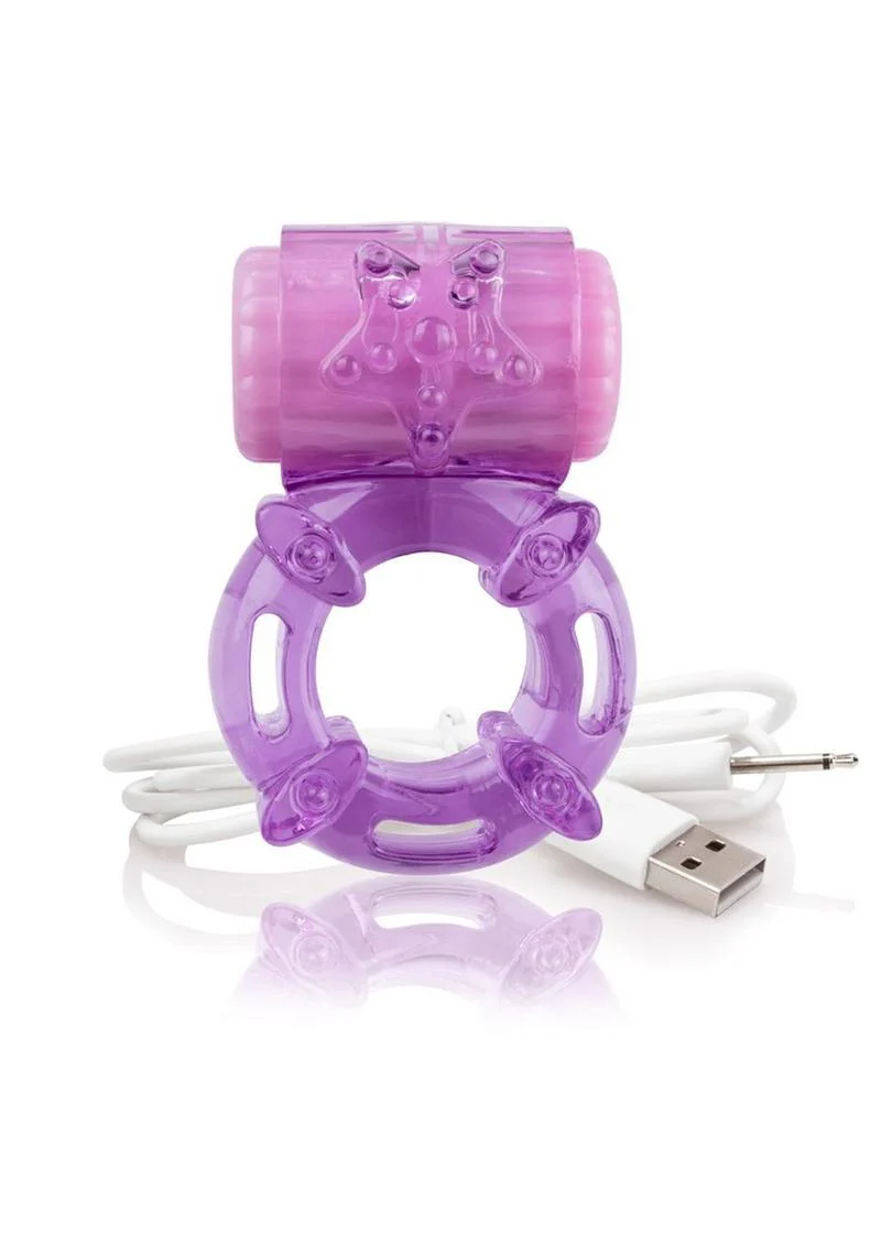 Charged Bigo Rechargeable Waterproof Vibrating Cock Ring - Image 12
