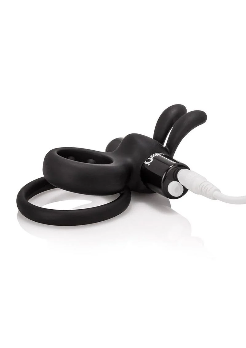 Charged Ohare Rechargeable Silicone Waterproof Rabbit Cock Ring - Image 4