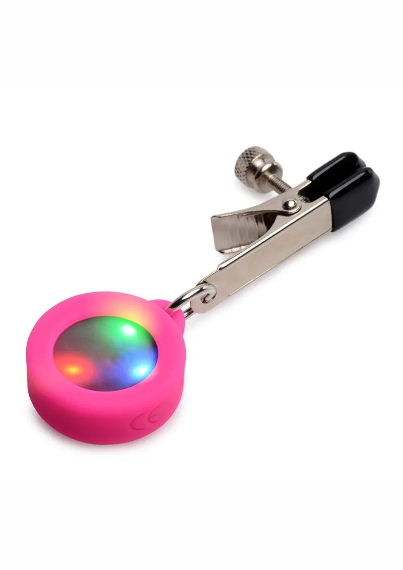 Charmed Silicone Light-Up Nipple Clamps - Image 3