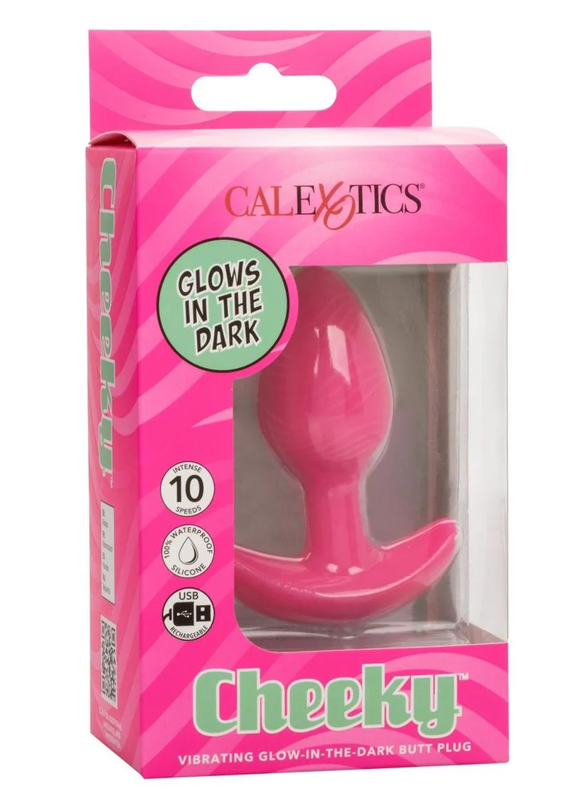 Cheeky Rechargeable Silicone Glow In The Dark Butt Plug - Image 2