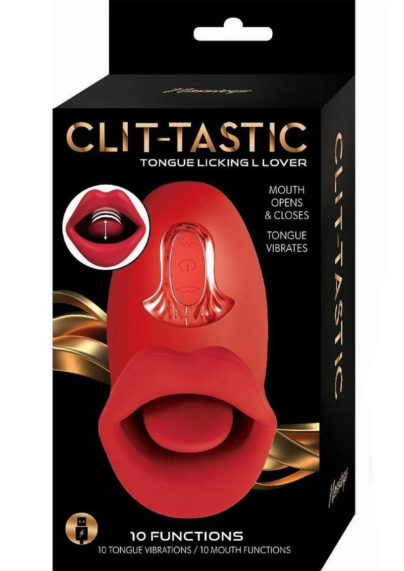 Clit-Tastic Tongue Licking Lover Rechargeable Silicone Stimulator - Image 6