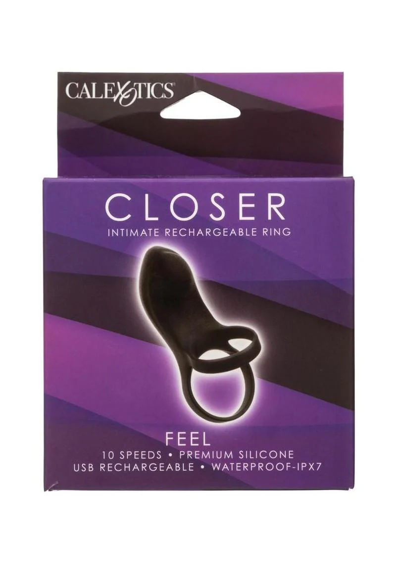 Closer Intimate Rechargeable Ring Feel Silicone Cock Ring - Image 2