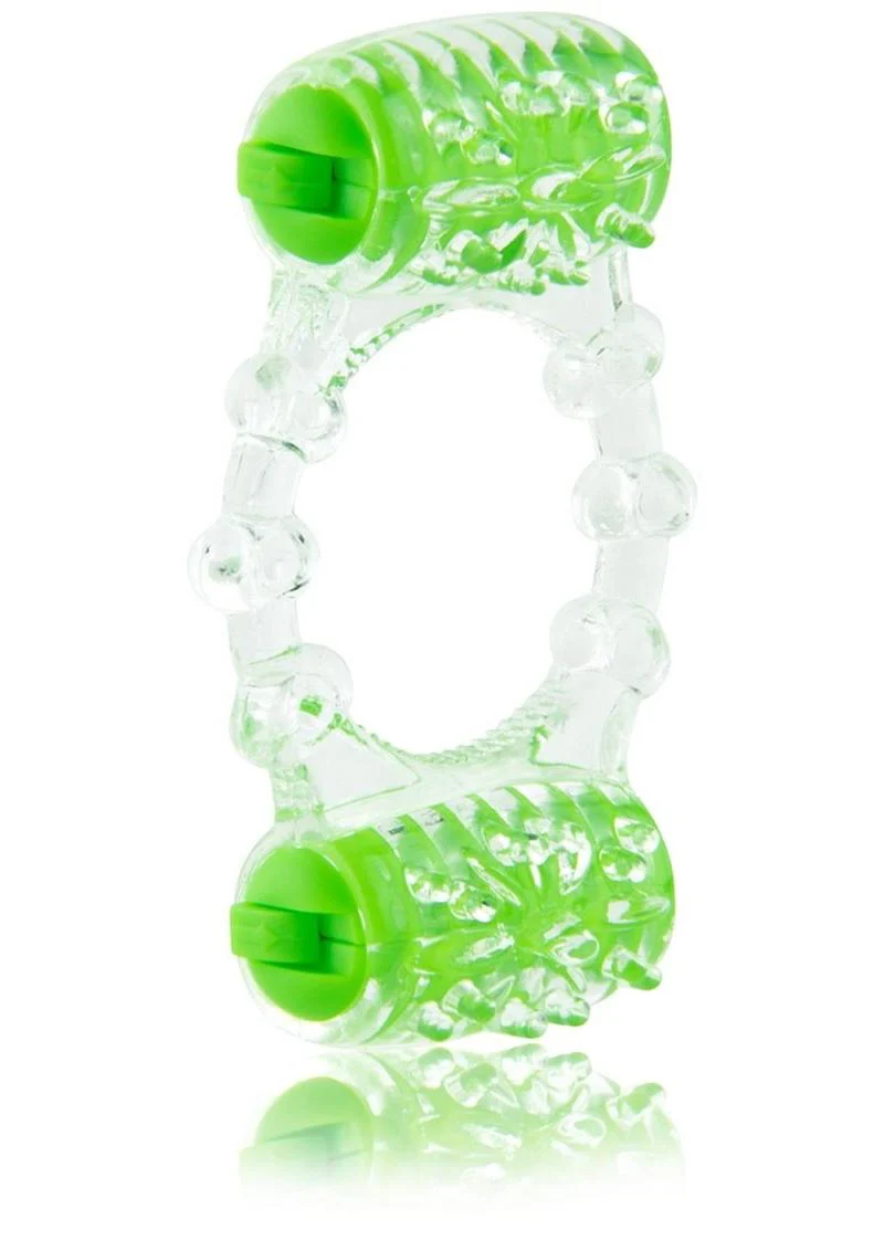 Color Pop Quickie Two-O Silicone Dual Vibrating Cock Ring - Image 8