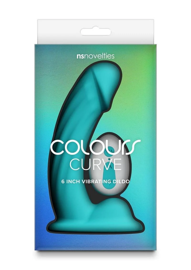 Colours Curve Silicone Vibrating Dildo with Remote Control - Image 11