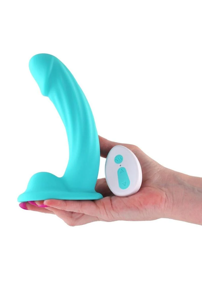 Colours Curve Silicone Vibrating Dildo with Remote Control - Image 12