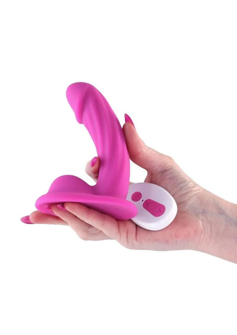 Colours Curve Silicone Vibrating Dildo with Remote Control - Image 6