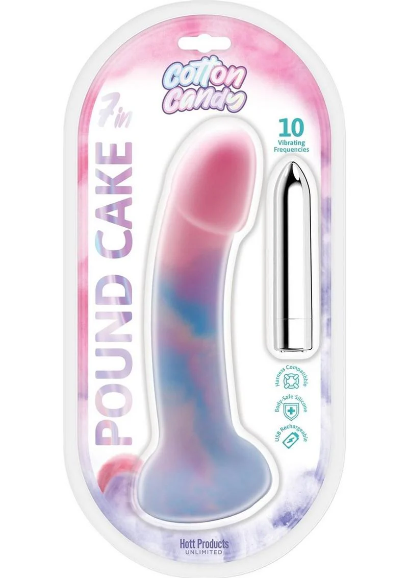 Cotton Candy Pound Cake Rechargeable Silicone Dong - Image 2