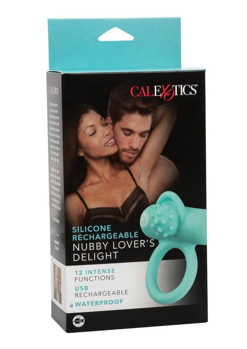 Couple's Enhancers Silicone Rechargeable Nubby Lover's Delight - Image 2
