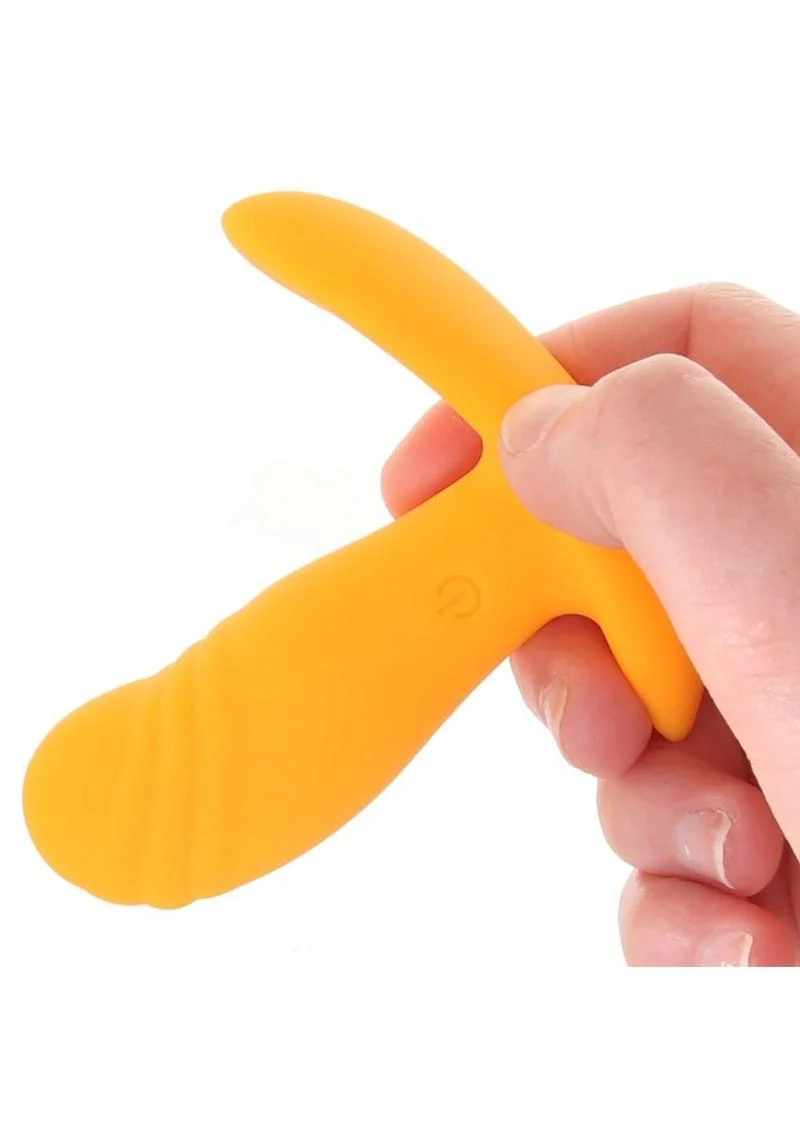 Creamsicle Silicone Rechargeable Wearable Vibrator with Remote Control - Image 4