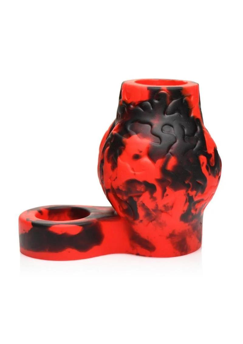 Creature Cocks Hell Hound Silicone Penis Sleeve and Ball Stretcher - Image 2