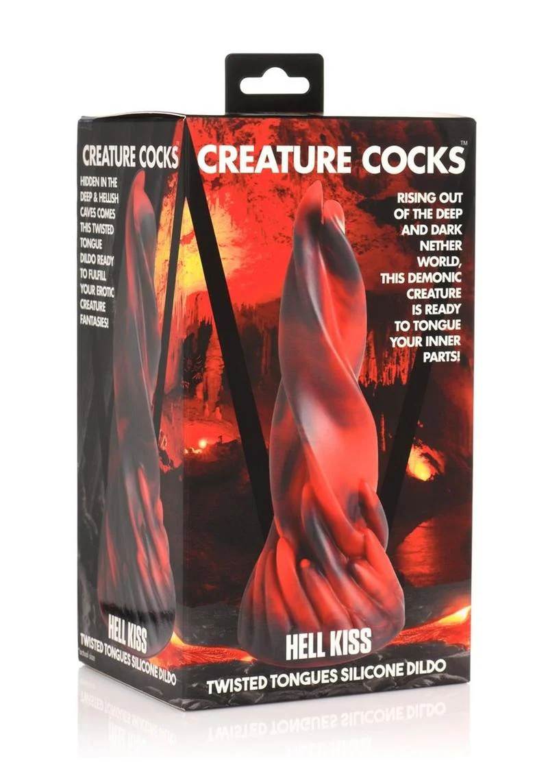 Creature Cocks Hell Kiss Twisted Tongues Silicone Dildo - Image 2