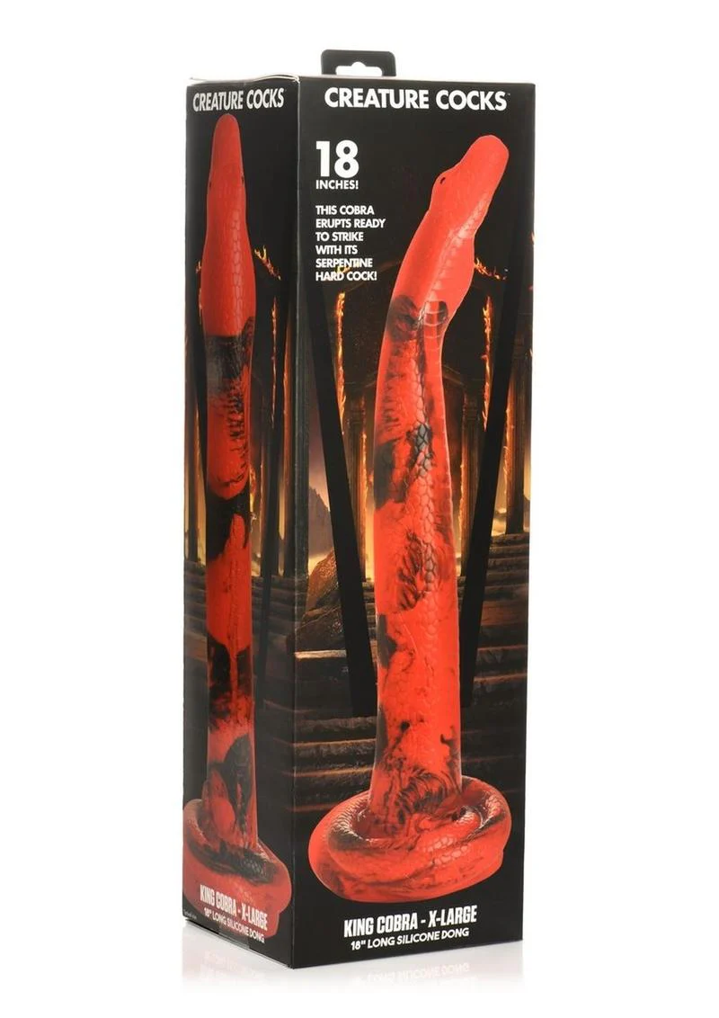 Creature Cocks King Cobra Long Silicone Dildo - Image 3