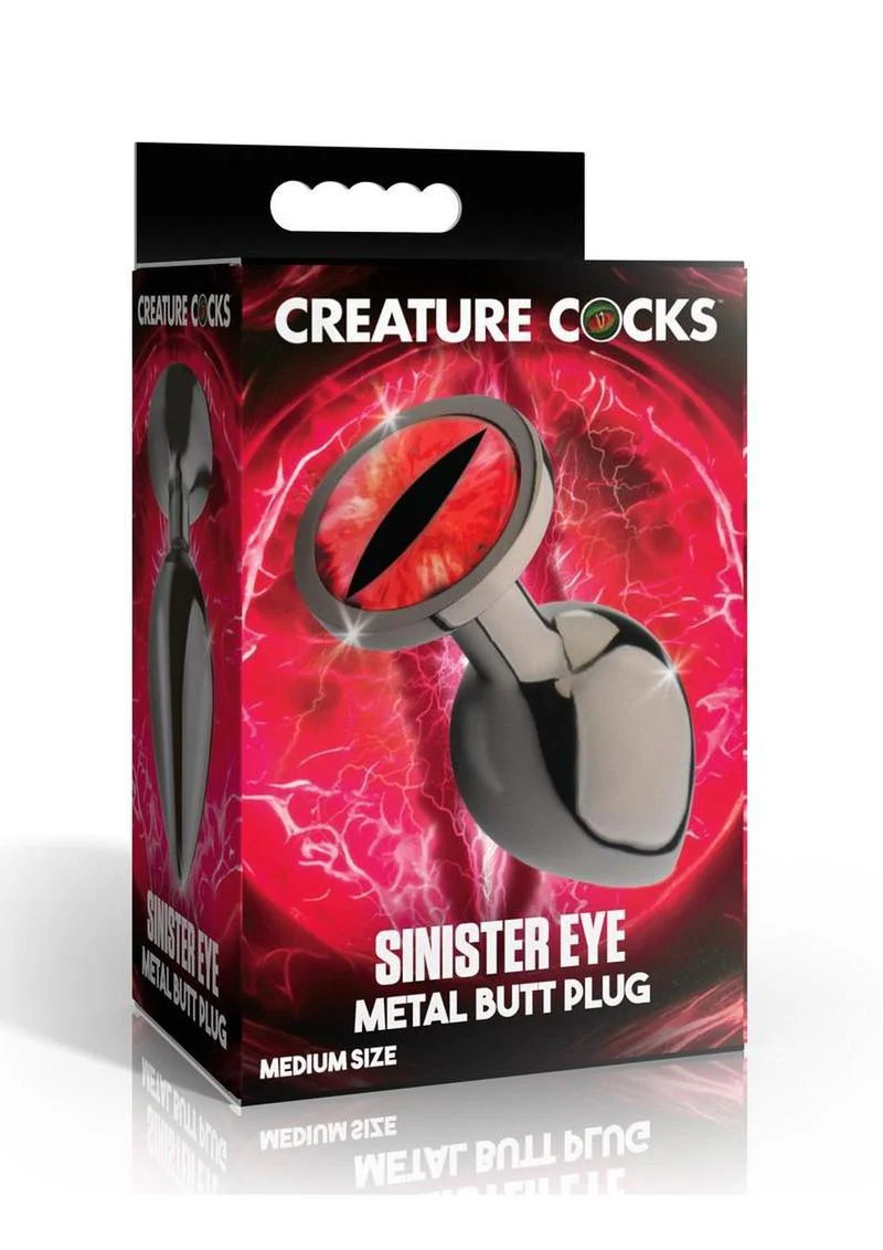 Creature Cocks Red Eye Metal Butt Plug - Image 7
