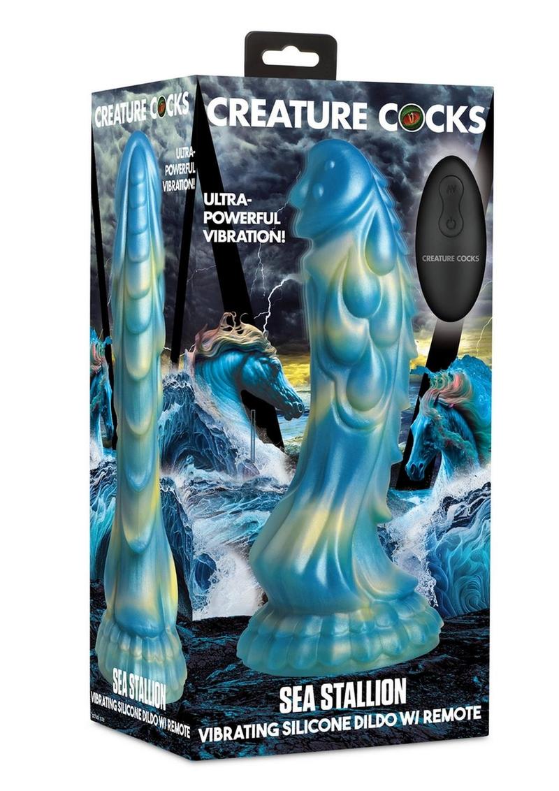 Creature Cocks Sea Stallion Silicone Rechargeable Dildo with Remote - Image 2