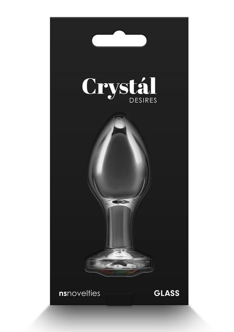 Crystal Desires Rainbow Gem Glass Anal Plugs - Image 5
