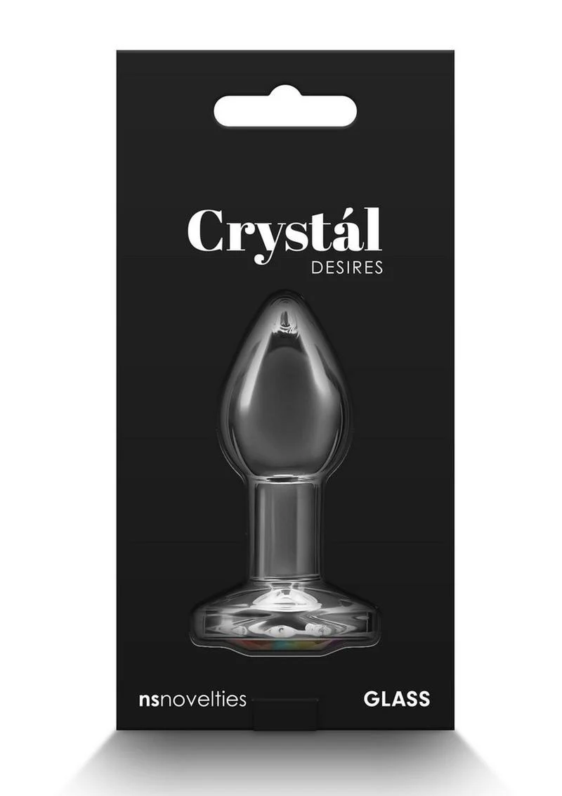 Crystal Desires Rainbow Gem Glass Anal Plugs - Image 8
